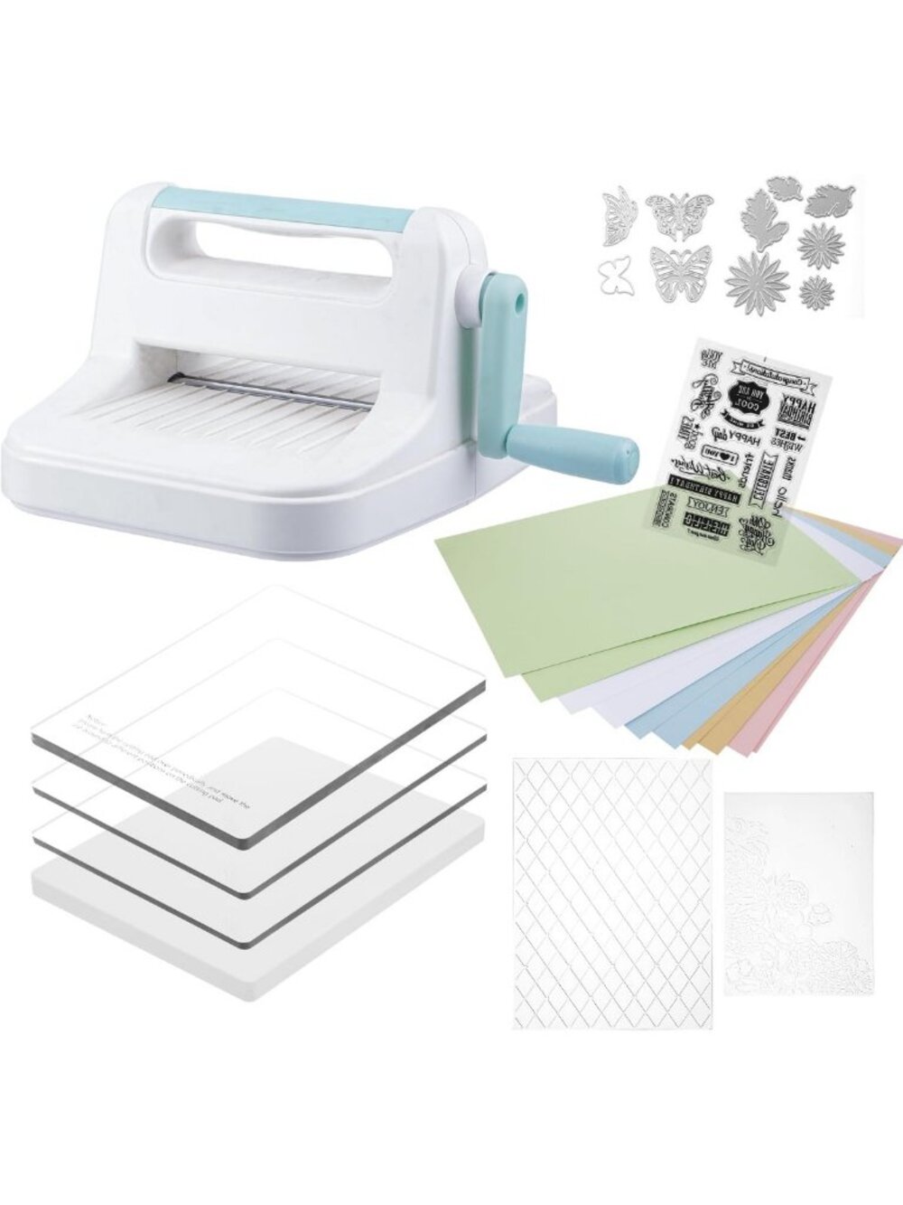 6-Inch Manual Die Cutting Machine Kit for Scrapbooking & Cardmaking - A5